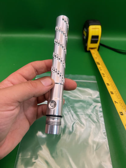 Smart Parts Freak Teardrop Barrel Tip 12 Inch Silver Aluminum Progressive
