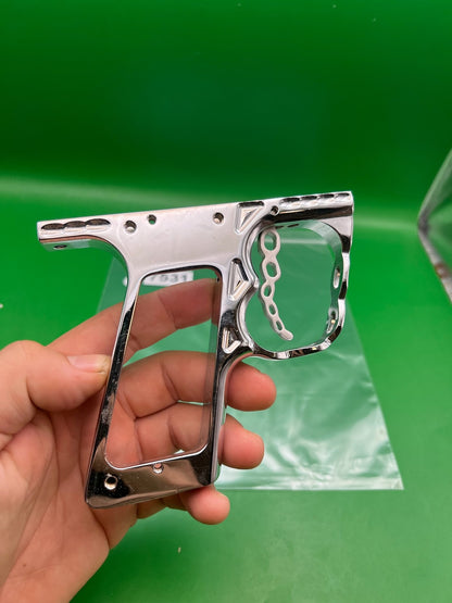 WDP Angel Chain Trigger Frame Silver Chrome Polished Aluminum