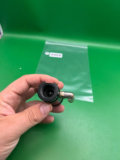 Custom Products CP ASA Black Gloss Knurled Knob 90-Degree Elbow