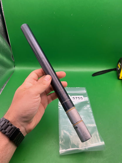 Automag 12" .696 Black Silver Barrel - used paintball barrel - black/silver