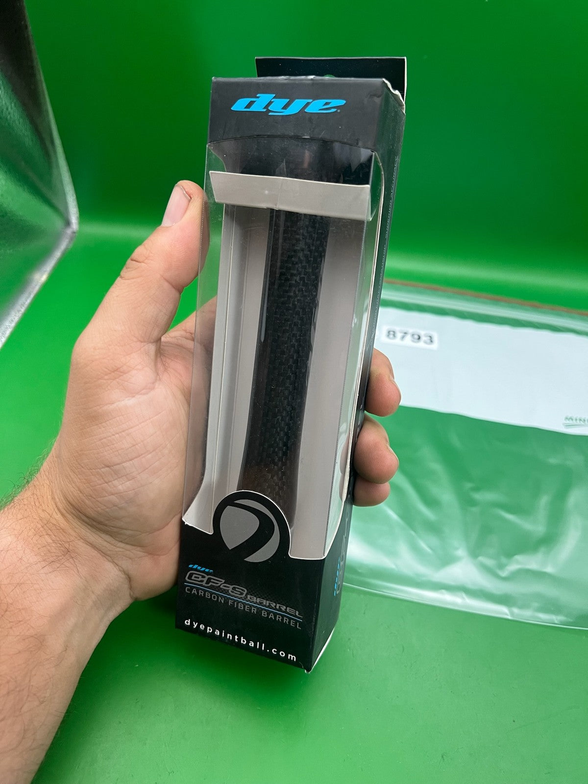 Dye CF-S Carbon Fiber Barrel Back .680 Bore Autococker AC Thread Black