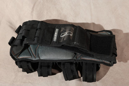 Black Tactical Pod Pack Harness Paintball 4 Pod Carrier MOLLE Belt System