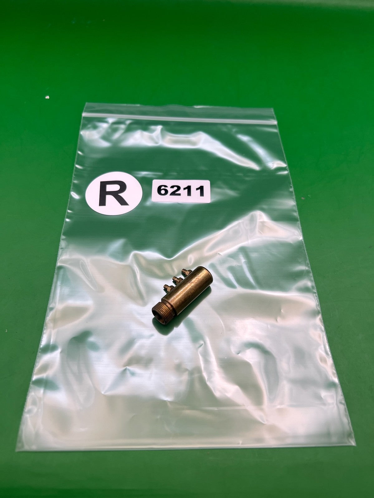 Brass Autococker 3-way - used paintball 3-way valve - brass