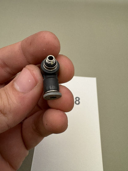 Smart Parts Ion Elbow Fittings Black Silver (Lot of 2)