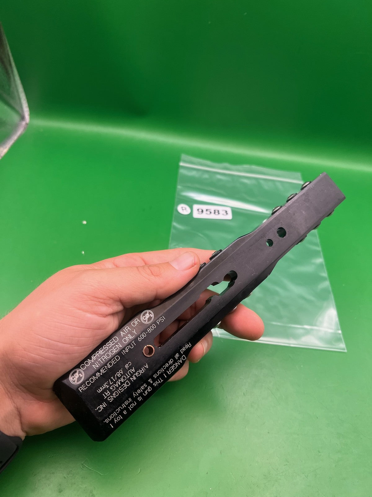 AGD Automag Classic RT Paintball Sight Rail Black Aluminum
