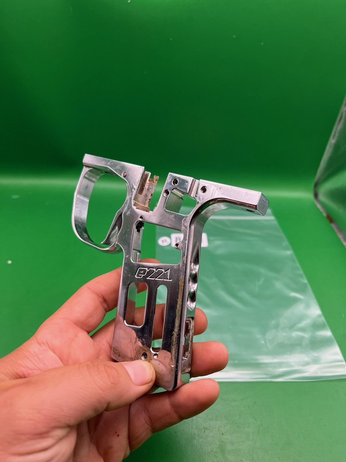 Planet Eclipse E2 FrameAutococker Electronic Trigger Frame Raw Polished Aluminum
