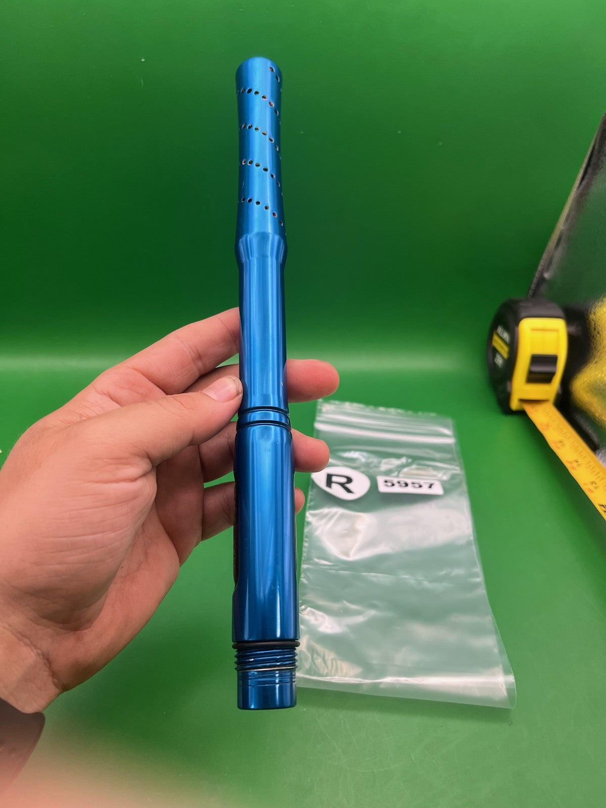 ION LUXE Smart Parts Progressive Barrel 12" .692 Blue - used paintball barrel - blue anno