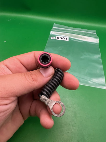 32 Degrees Fill Nipple Cover Red Anodized Aluminum Coiled Lanyard