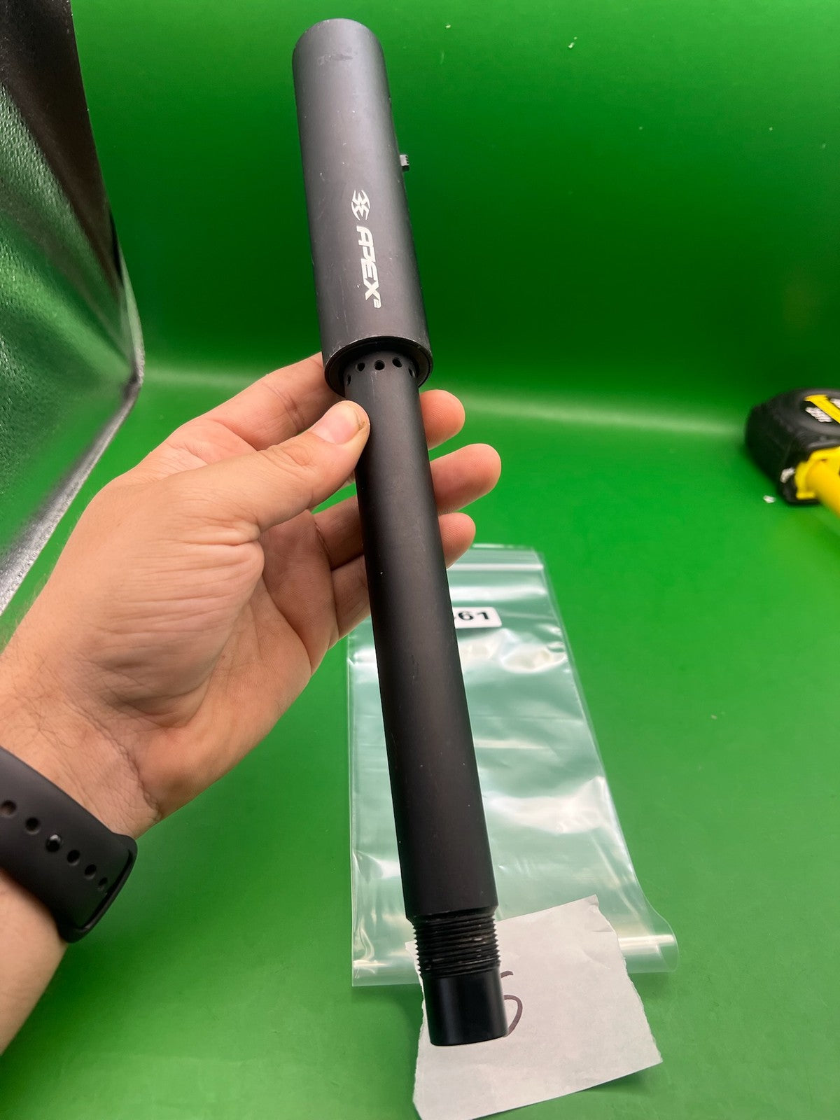 Tippmann A5 Apex2 Barrel Black 14" - used paintball barrel - black