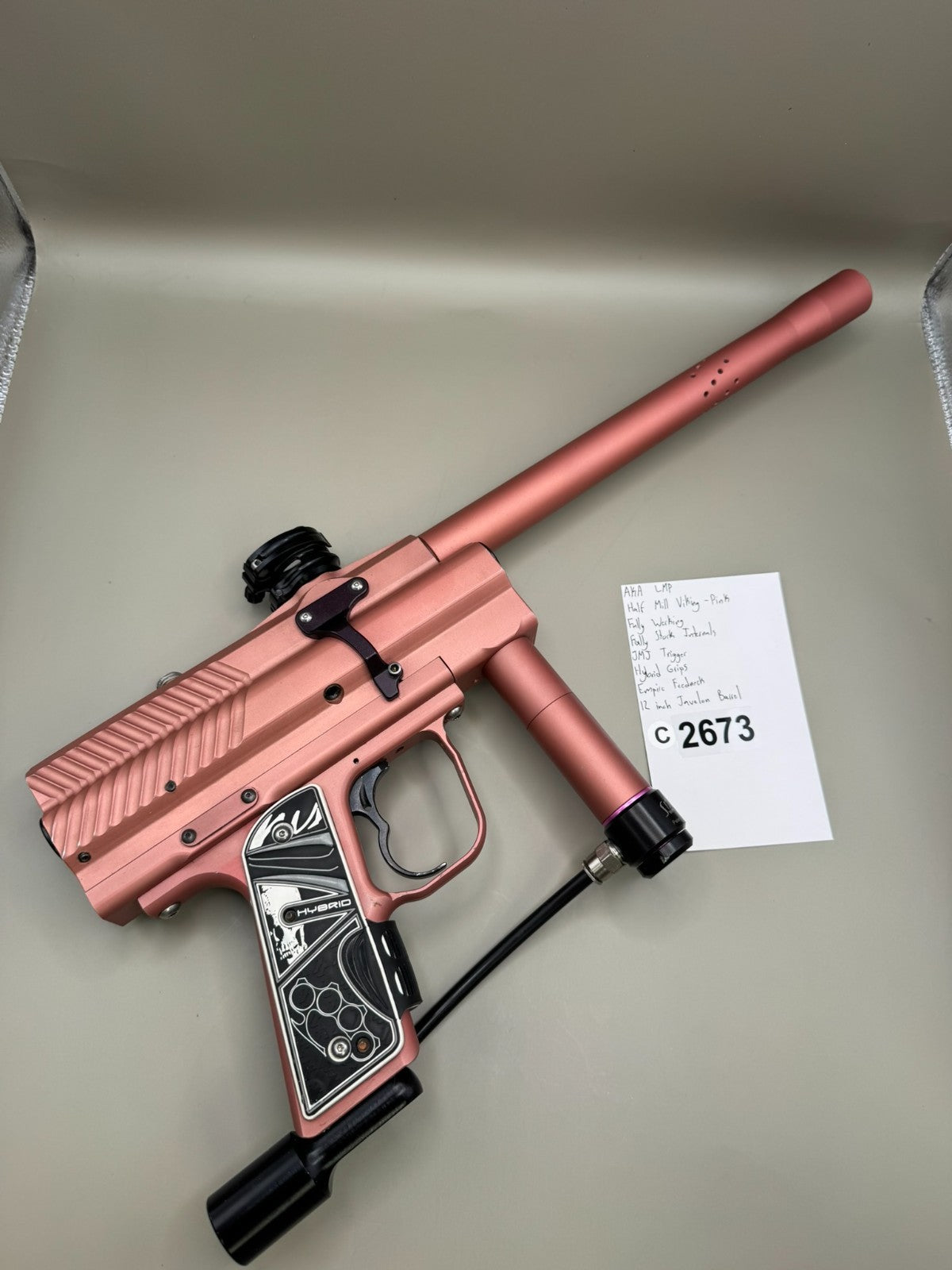 AKA LMP Half Mill Viking -Paintball Marker Fully Working with Sci Fi Board