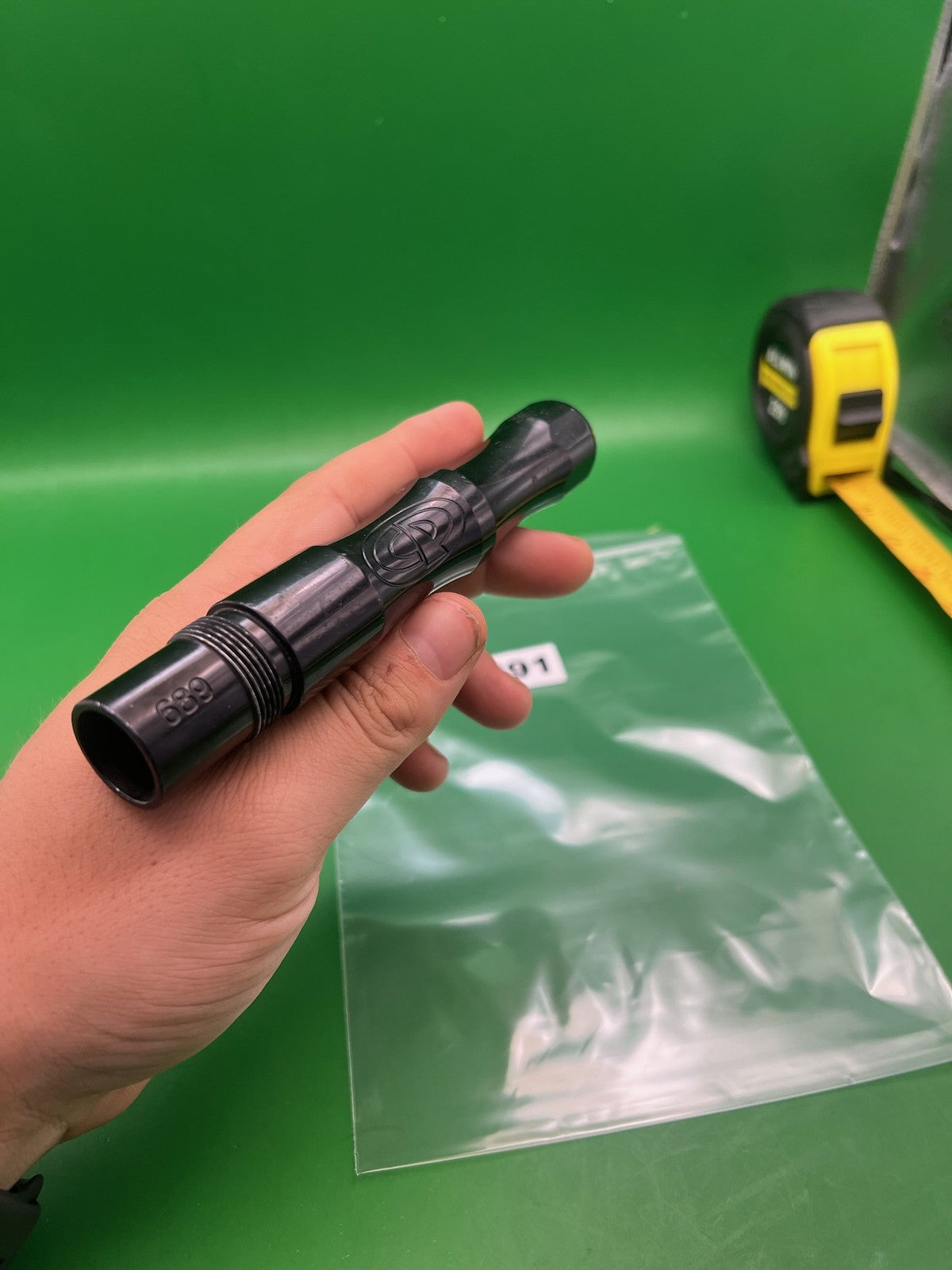 Autococker CP Back .689 Black - used paintball barrel back - black
