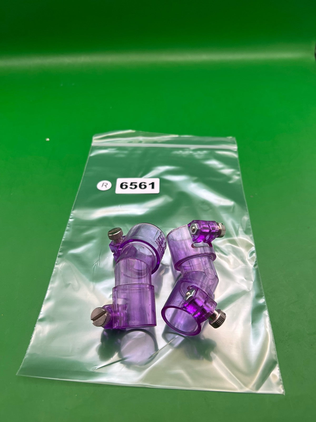 32 DegreesClassic Feedneck Elbow Purple Lot of 2 - used paintball feedneck elbow - purple
