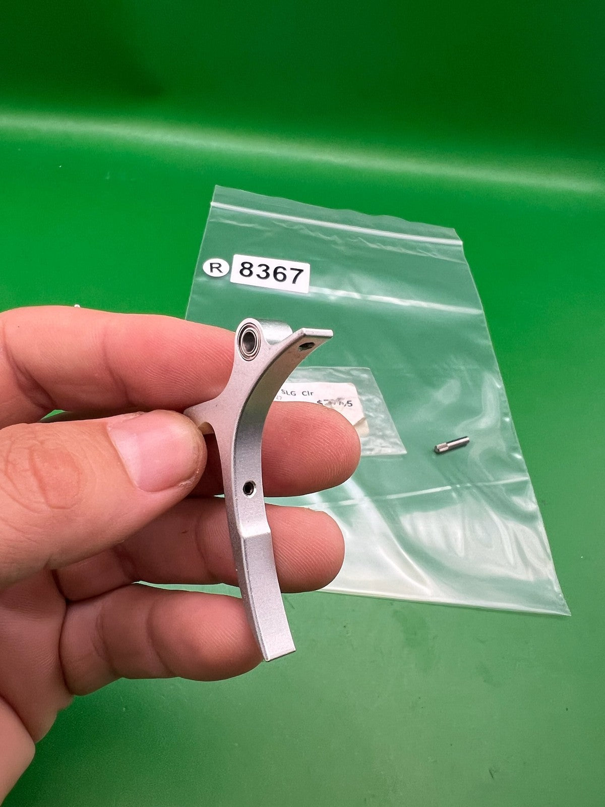 Proto UL SLG Paintball Trigger Clear Silver Aluminum Two-Finger