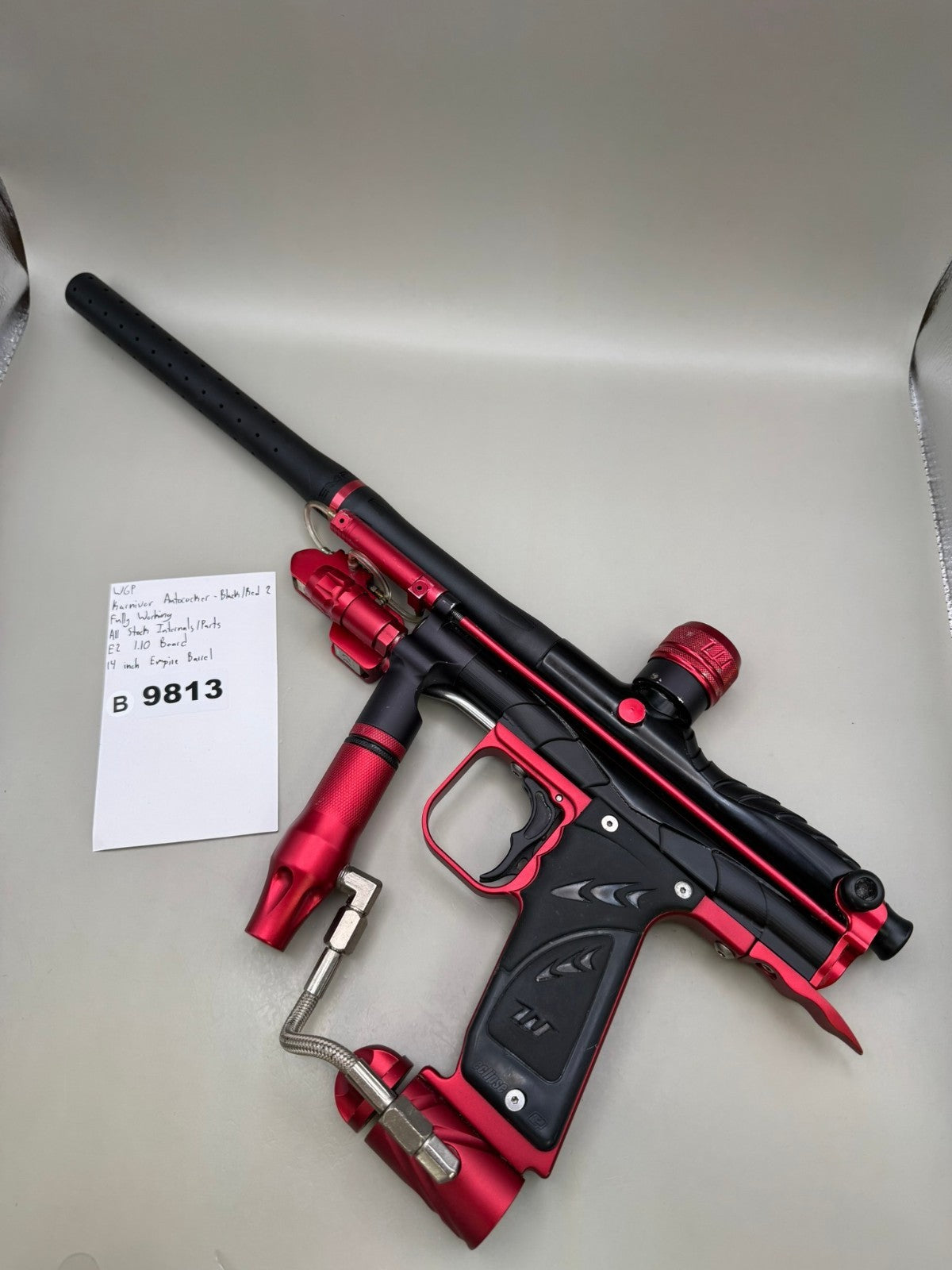 WGP Karnivor Autococker - Black/Red 2 - Paintball Marker Fully Working