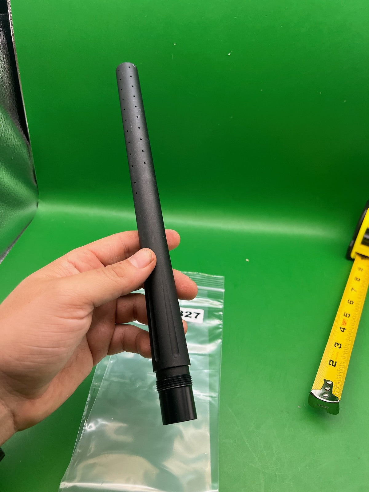 Stock Autococker Barrel 12" .692 Black - used paintball barrel - black