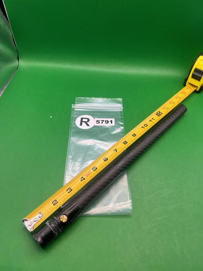 Autococker Stiffi Carbon Fiber Barrel Back 12" .689 Black - used paintball barrel back - black