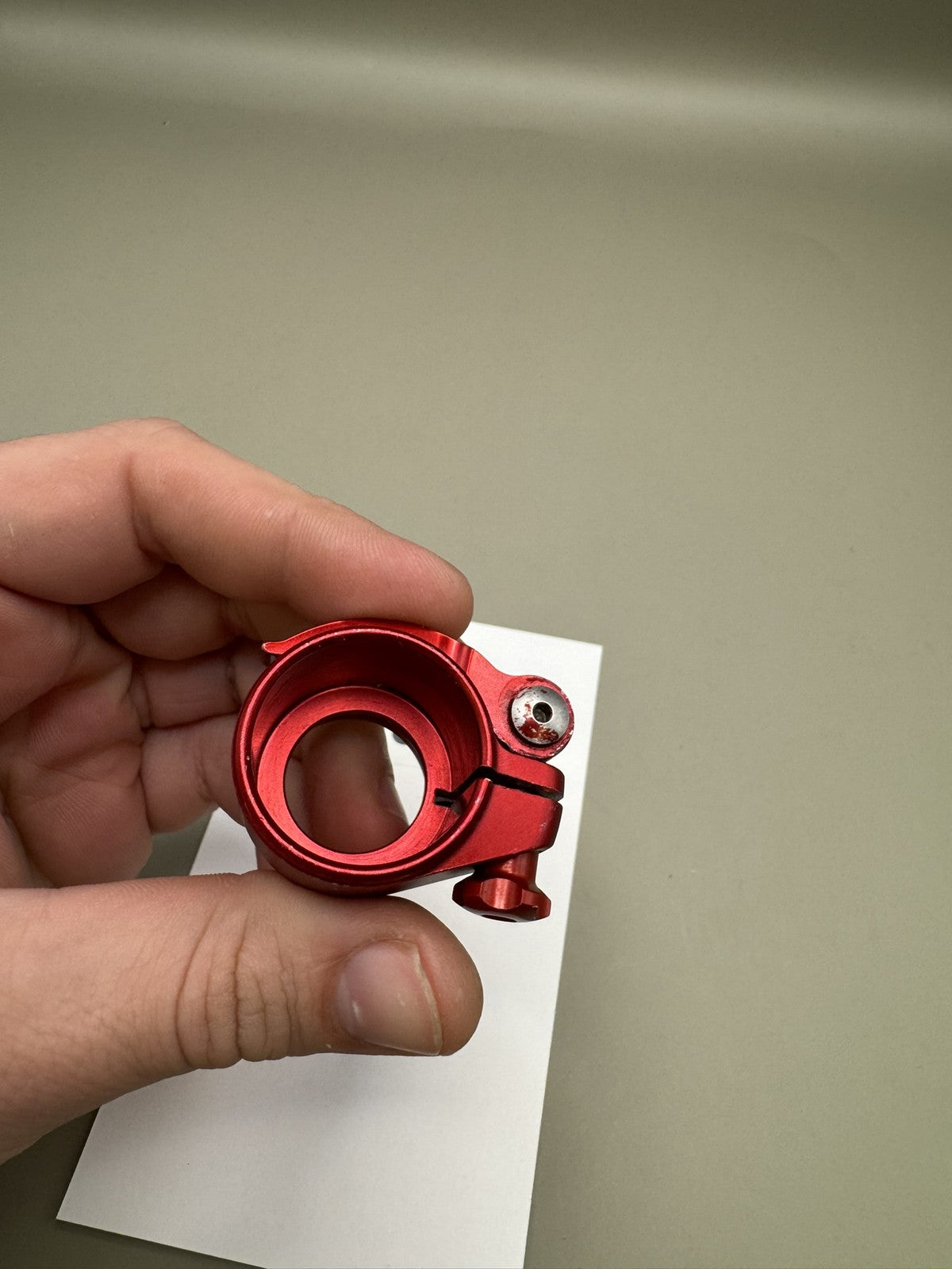 Planet Eclipse Feedneck Red Clamping Paintball Marker Part