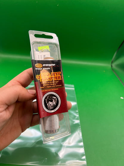 Brass Eagle 12g CO2 Jett Adapter Silver