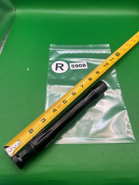 Dye UL-S Barrel Back 8" .680 Black - used paintball barrel back - black