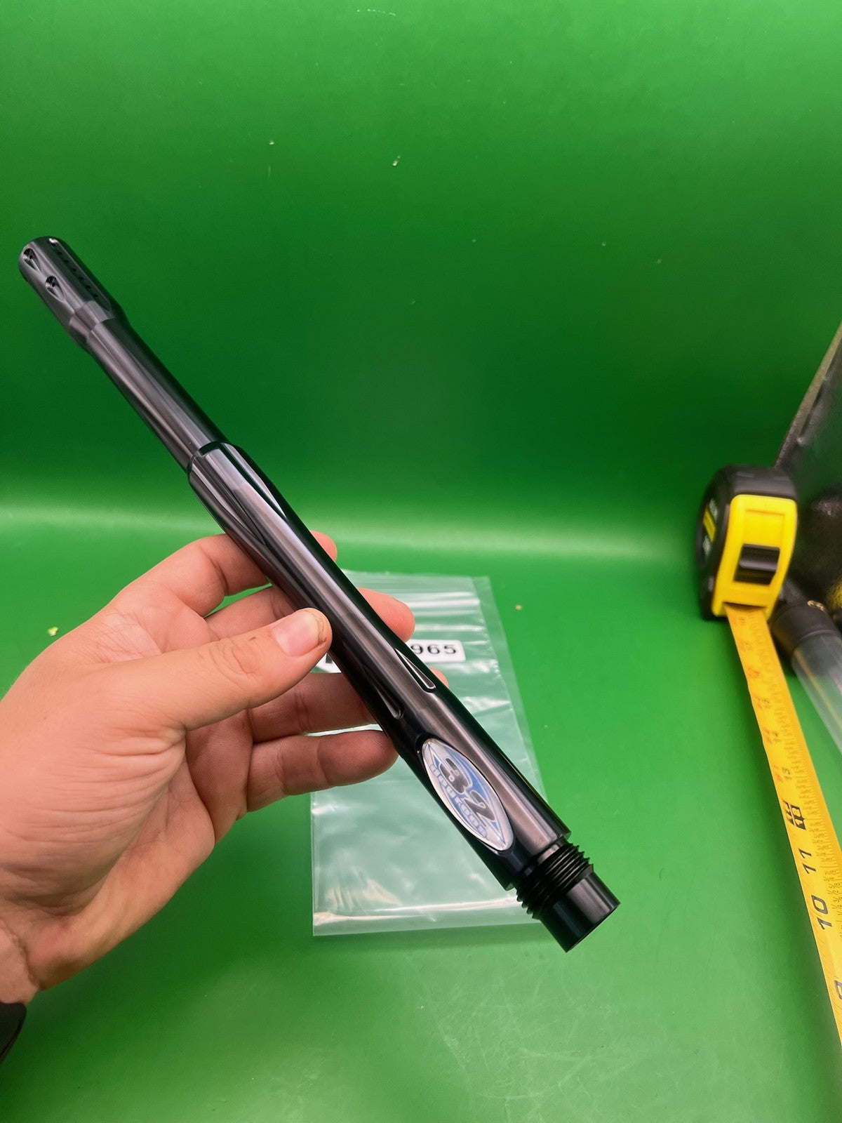 Ion NXT 32 Degrees Quiet Riot Barrel Back 14" .690 Black - used paintball barrel back - black