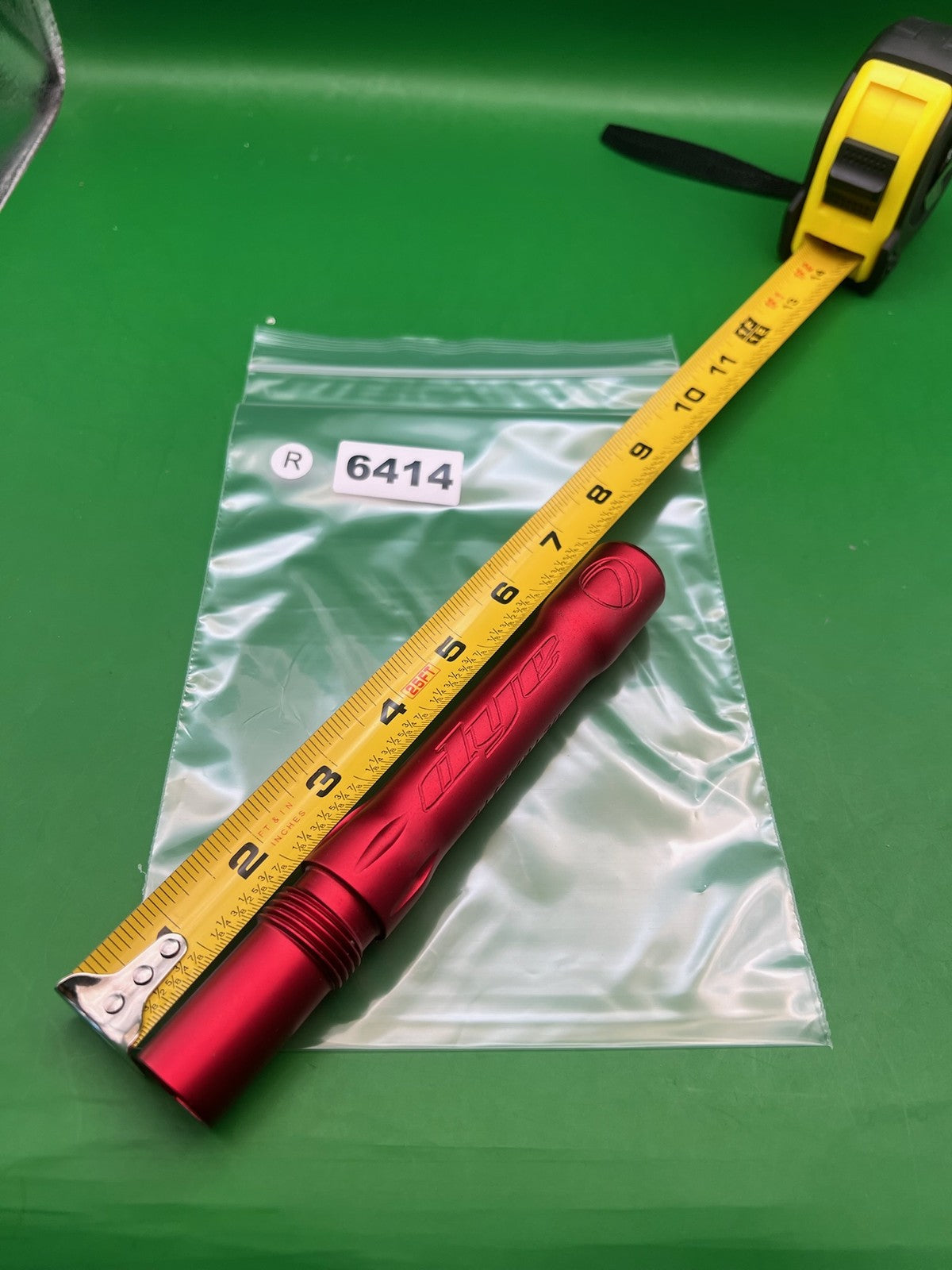 Dye Ultralite Barrel Back Red .692 Bore Angel Threaded - used paintball barrel back - red anno