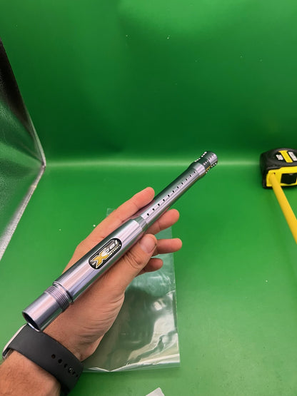 Dye Xcel 12" Barrel Autococker Thread .687 Bore AC Silver Aluminum
