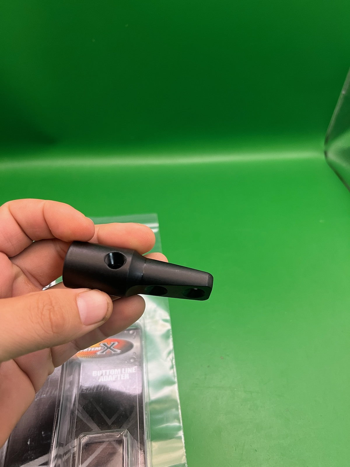 System X NOS Bottom Line ASA Adapter Black Anodized Aluminum