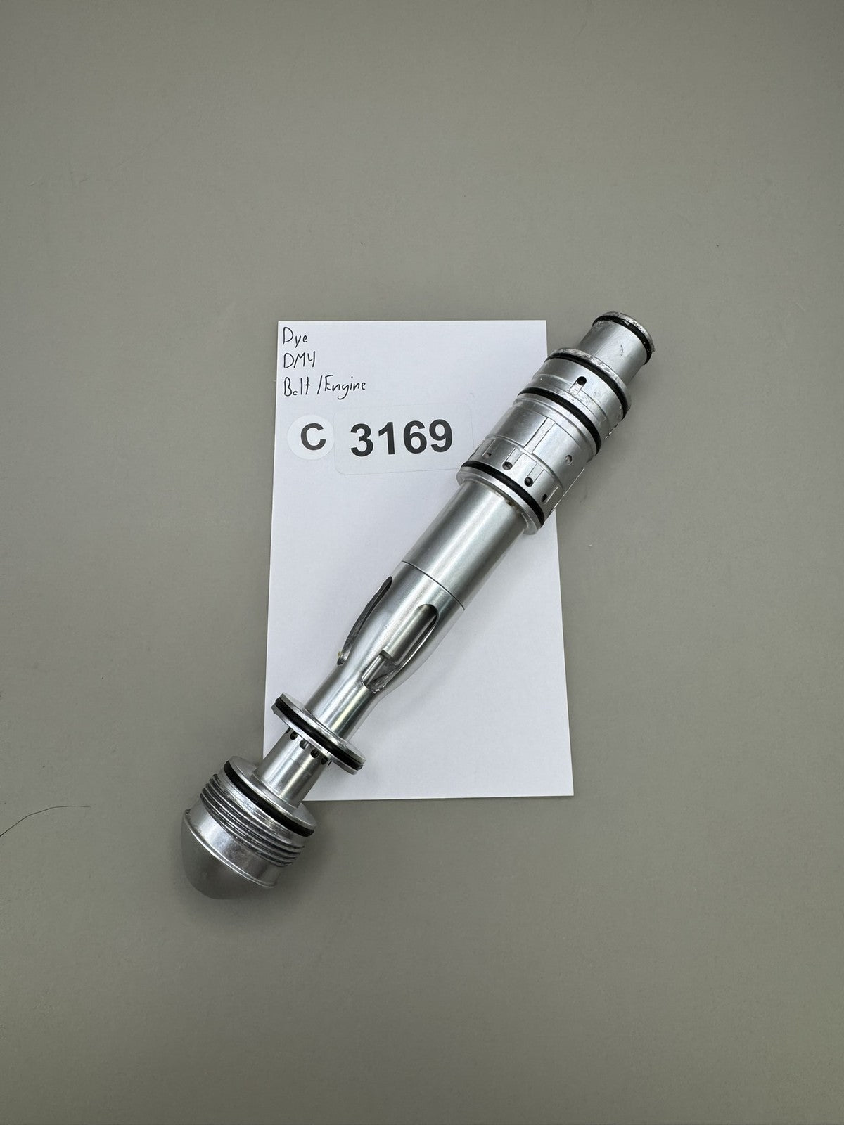 Dye DM4 Bolt/Engine Silver Aluminum Paintball Marker Part