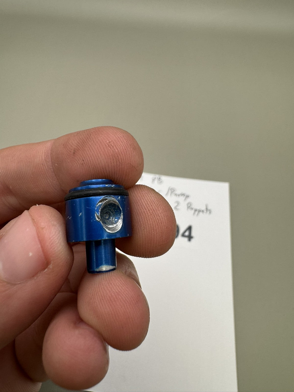 CCM Autococker Pump Valve with 2 Poppets Blue Silver