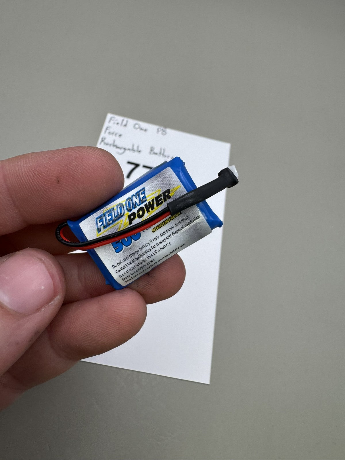 Field One Force LiPo Rechargeable Battery 500mAh 3.7V