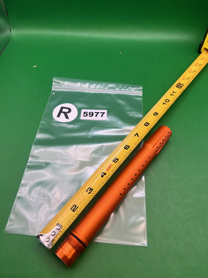 Dye Proto Orange Tip - used paintball barrel tip - orange anno