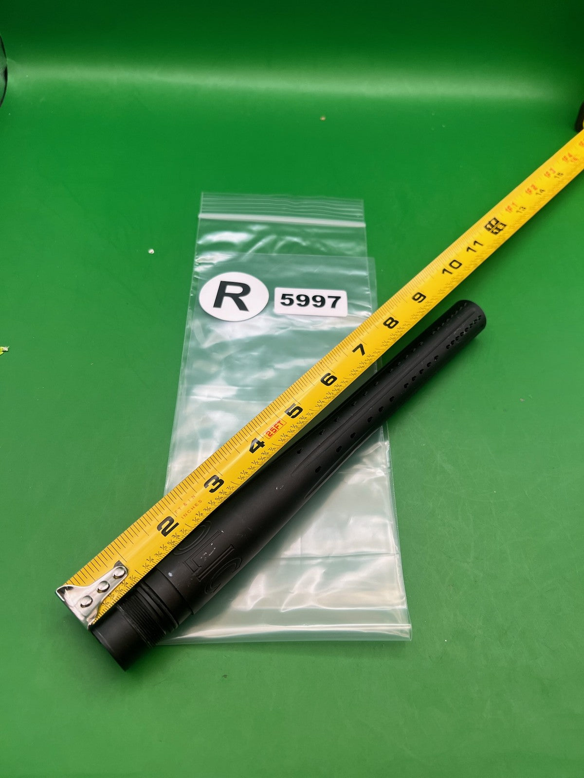 Parabolic Tip 14" Black - used paintball barrel tip - black