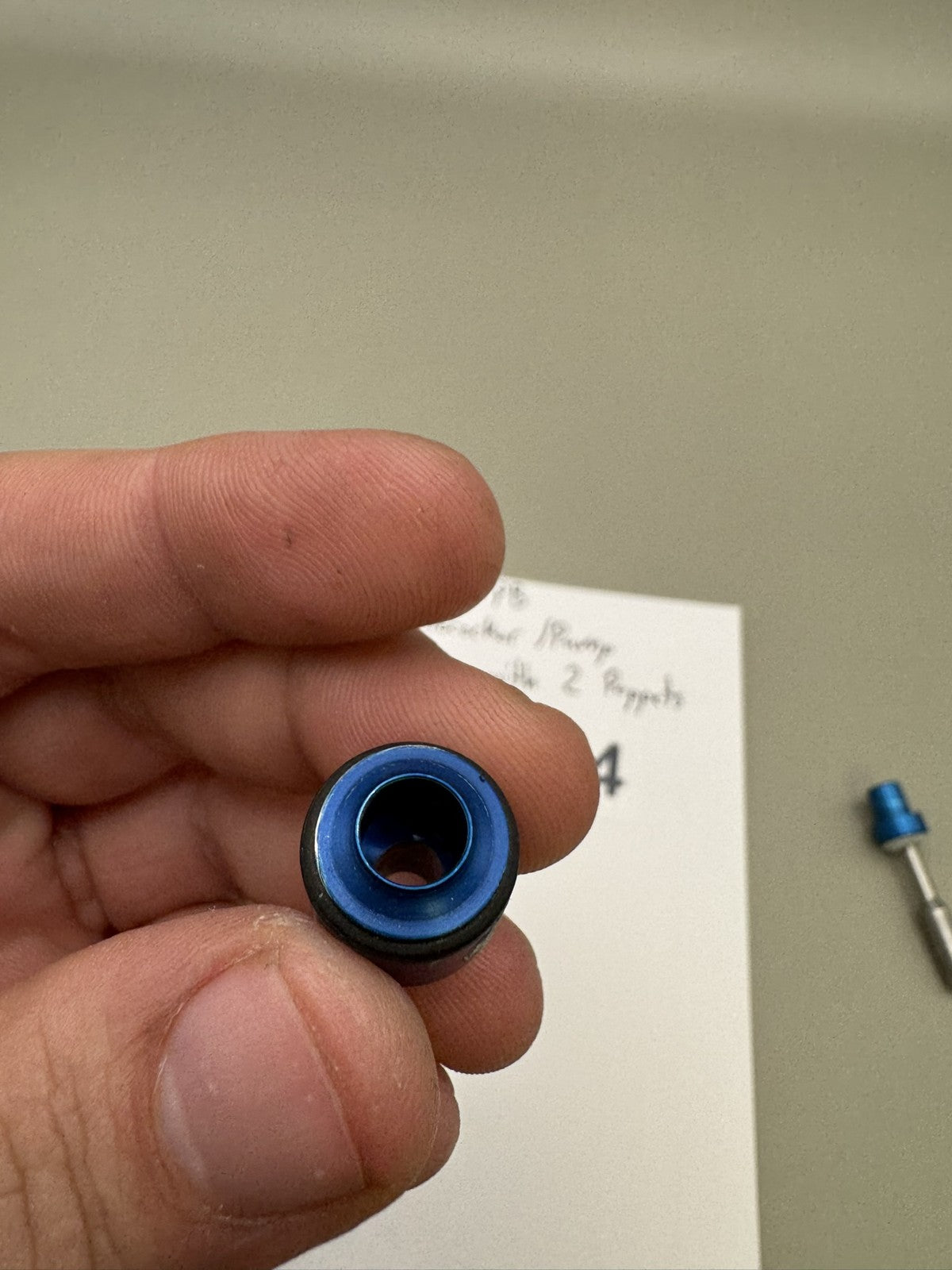 CCM Autococker Pump Valve with 2 Poppets Blue Silver
