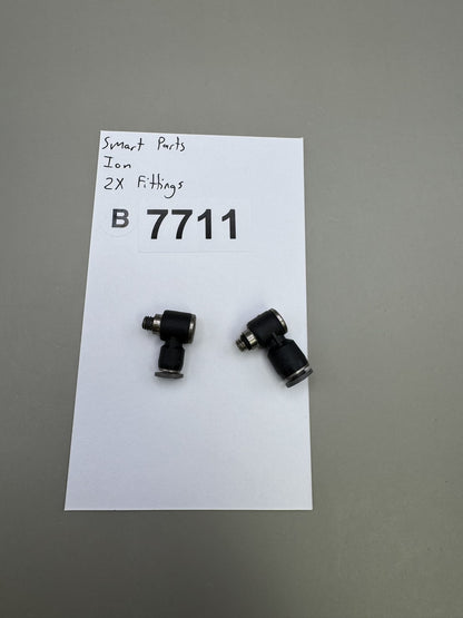 Smart Parts Ion Elbow Fittings Black (2x)