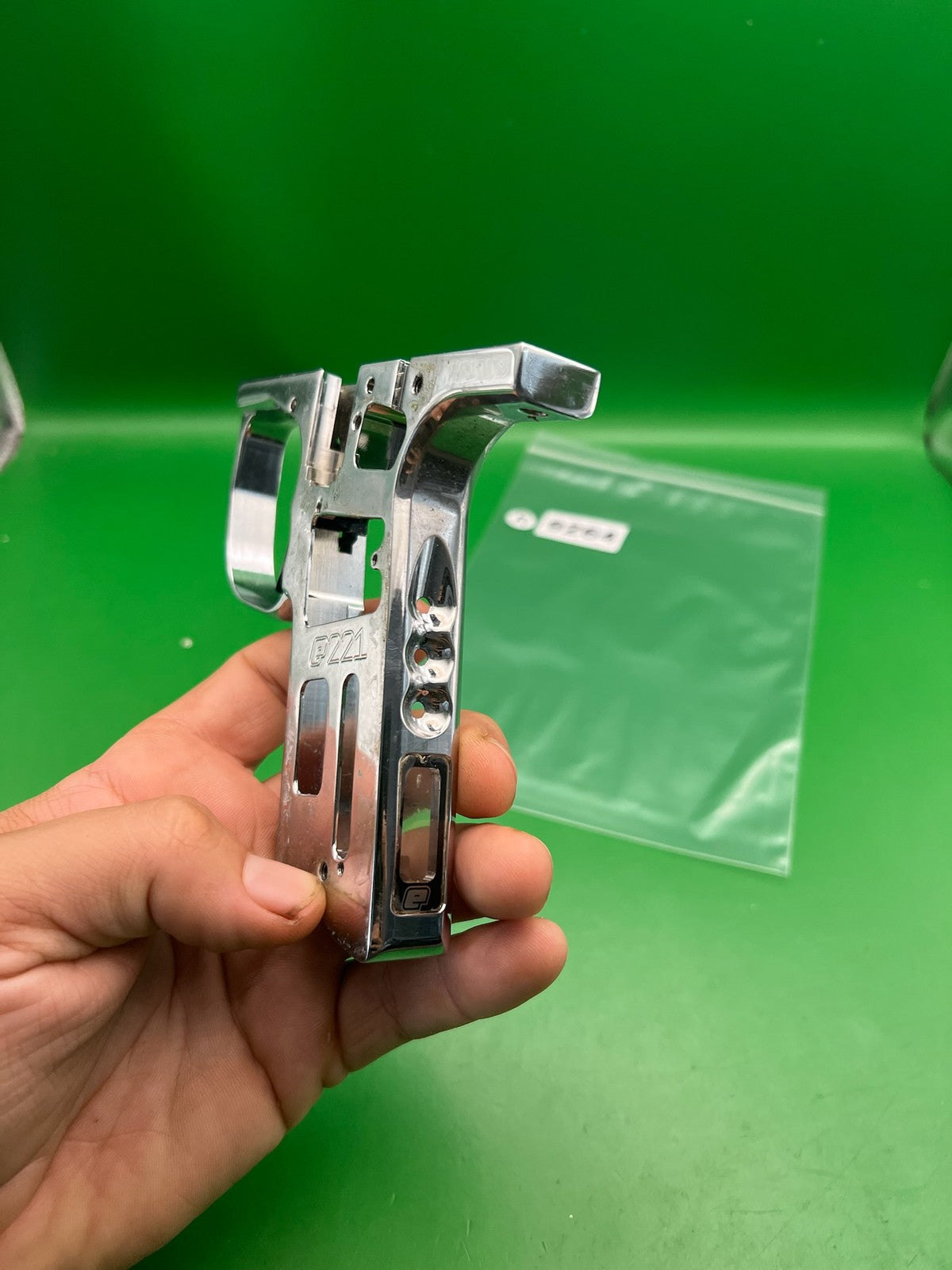 Planet Eclipse E-Blade Autococker Electronic Trigger Frame Chrome Silver
