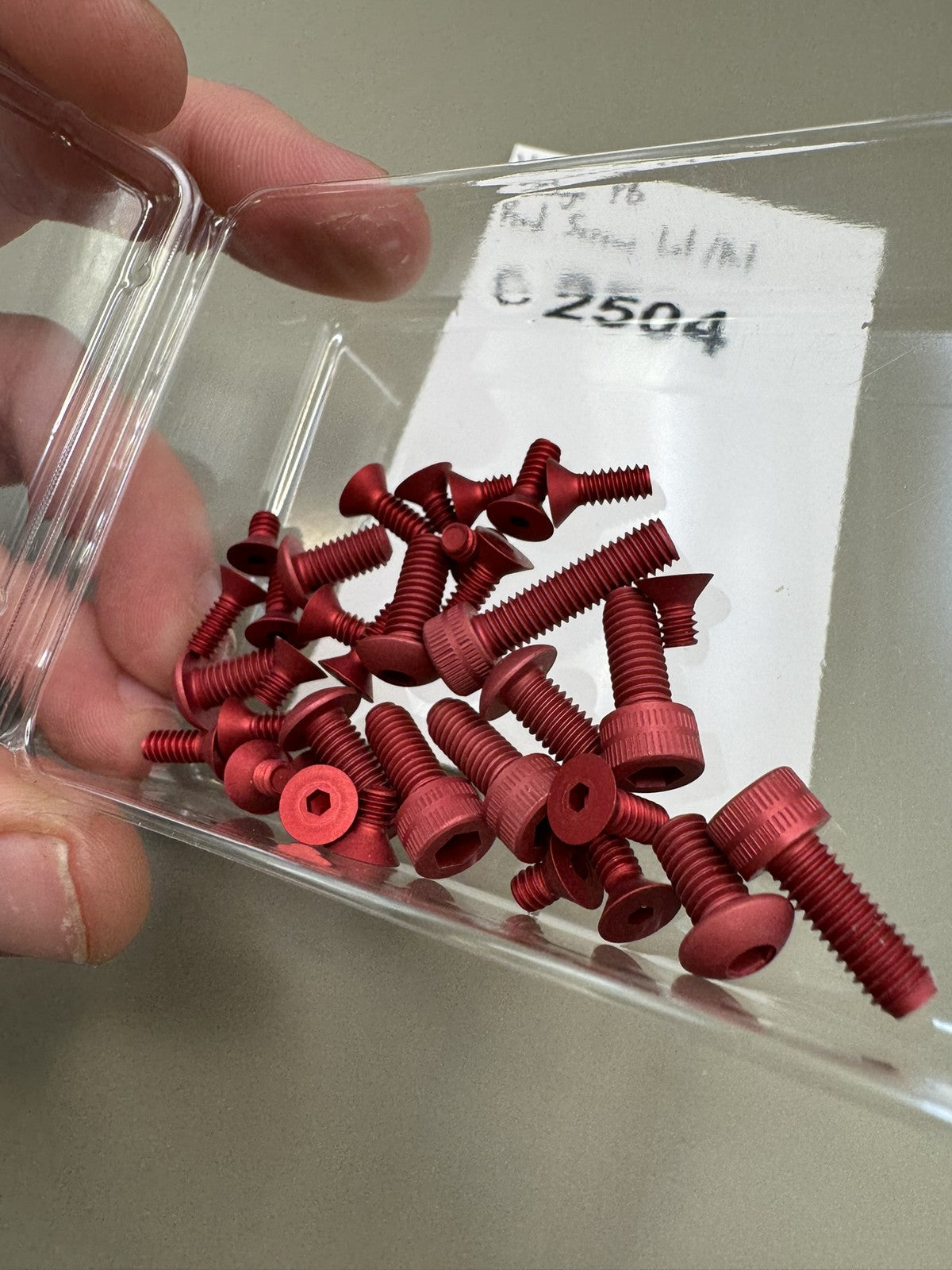 Vintage PB Red Screw Lot /kit