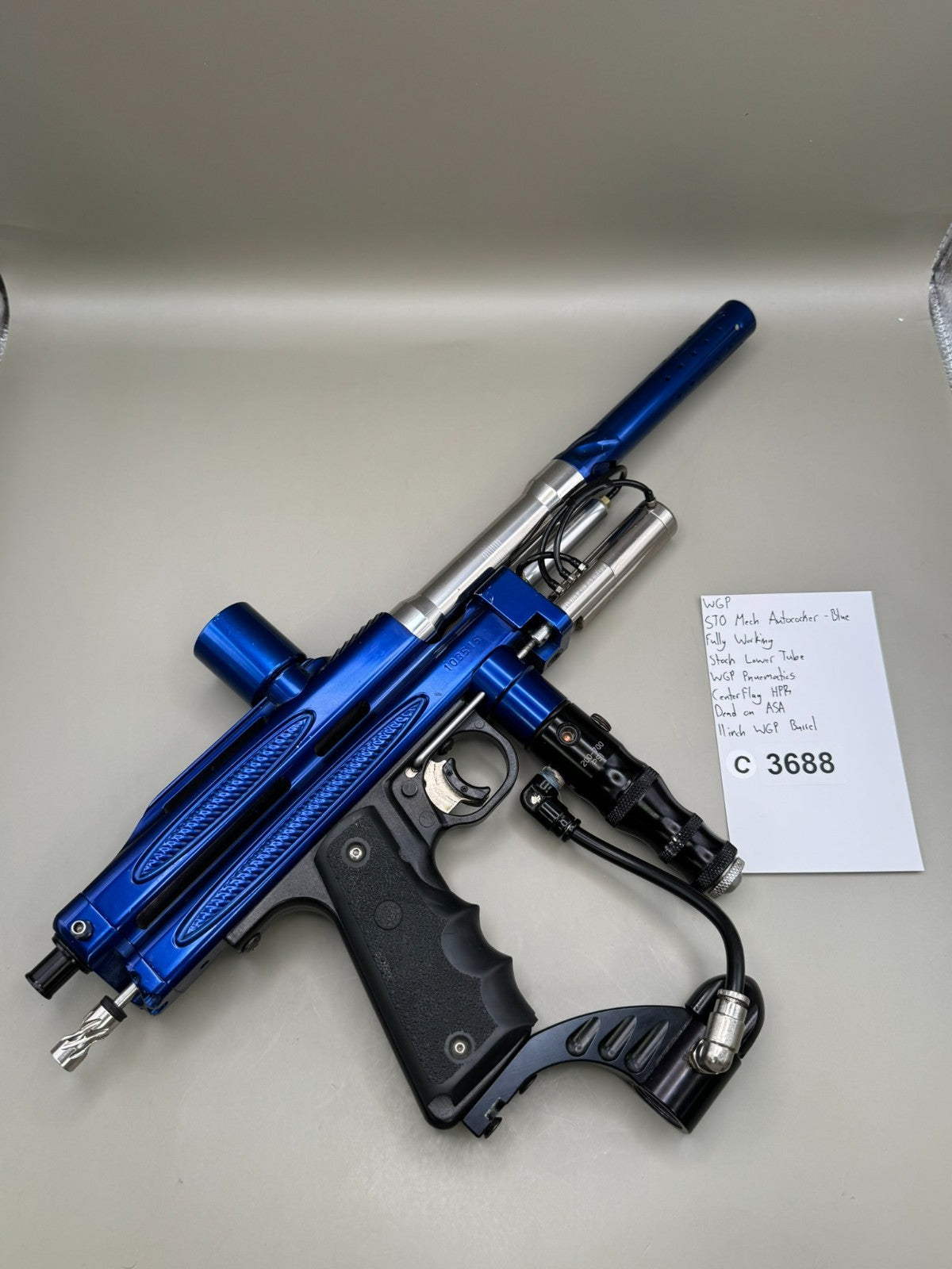 WGP STO Mech Autococker - Blue - Paintball Marker Fully Working