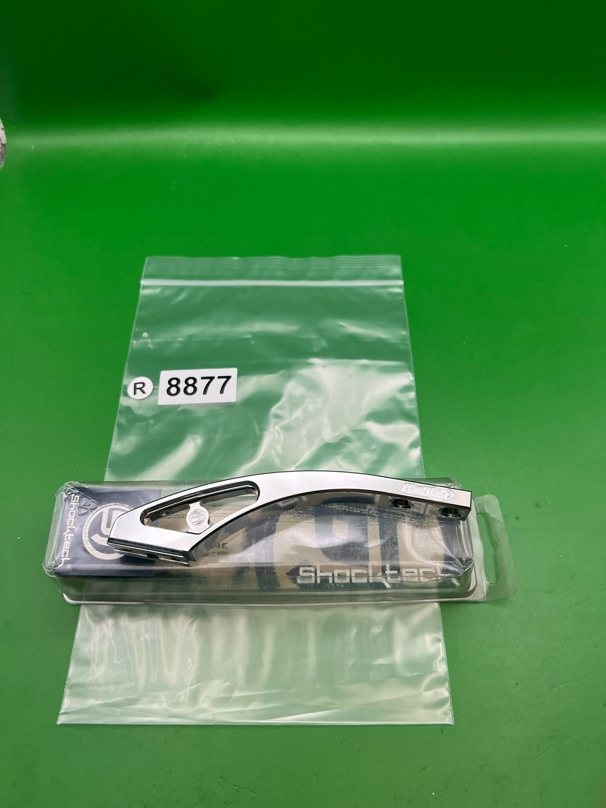 Shocktech ASA Drop Forward Chrome Silver Aluminum Paintball Rail