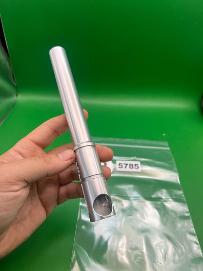 Automag Barrel Back Silver .690 8" - used paintball barrel back - silver
