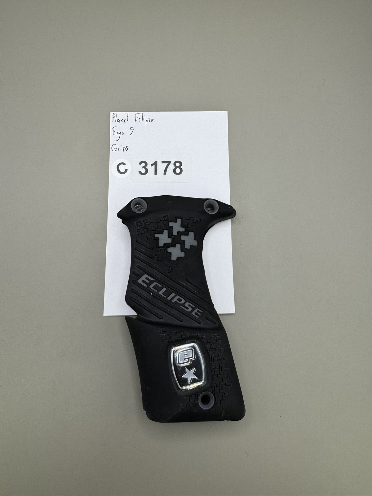 Planet Eclipse Ego 9 Grips Black Rubber Paintball Marker
