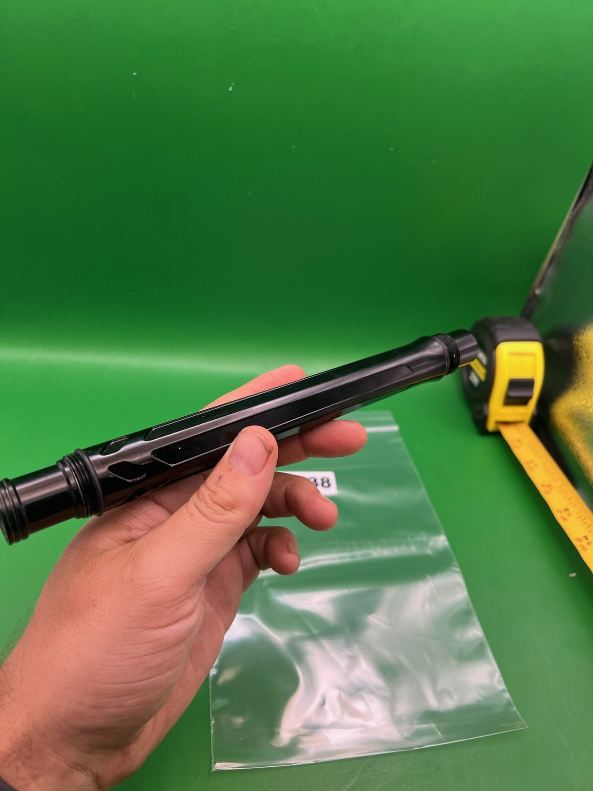 HK Army Autococker Back - used paintball barrel back - black