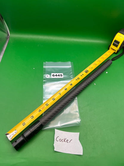 Deadly Winds Carbon Fiber Barrel Cocker Thread Black 14in - used paintball barrel - black