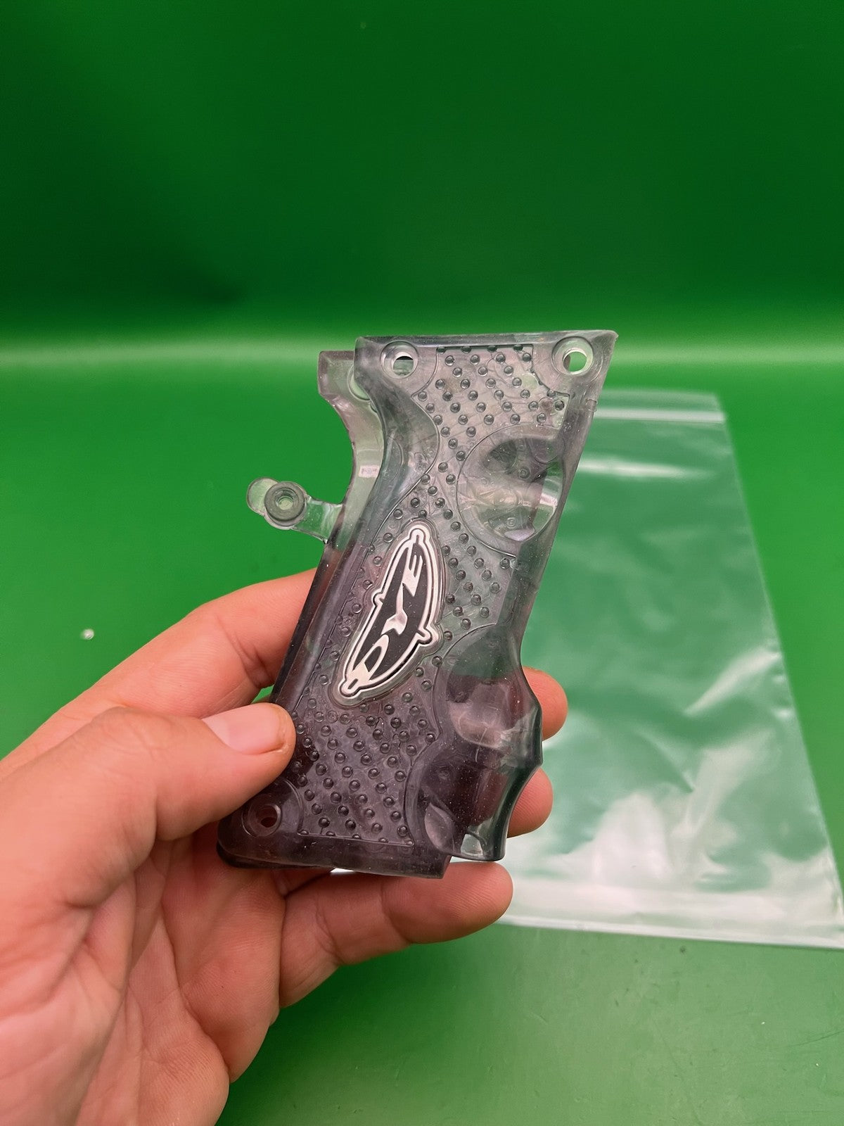 Dye WDP Angel LCD Sticky Grip Panels Clear Smoke Wrap Around