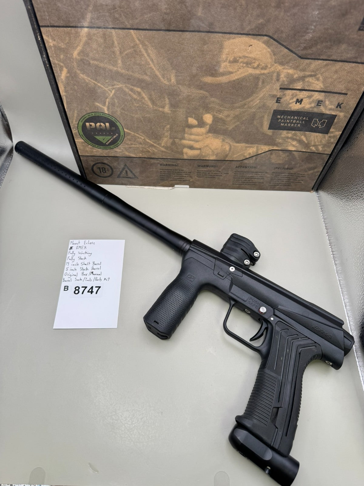 Planet Eclipse EMEK - Paintball Marker Fully Working