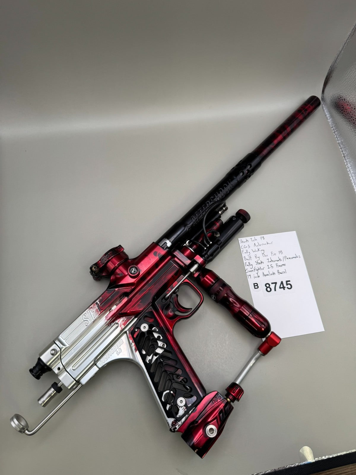 Shock Tech PB CG3 Autococker - Paintball Marker Fully Working
