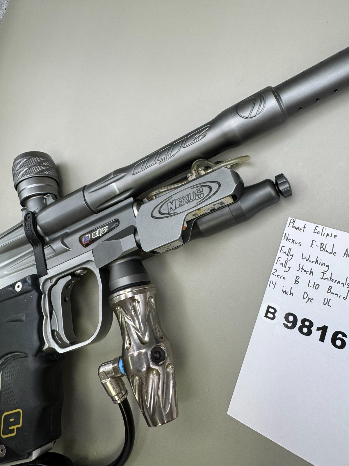 Planet Eclipse E-Blade Autococker - Grey Fade - Paintball Marker Fully Working