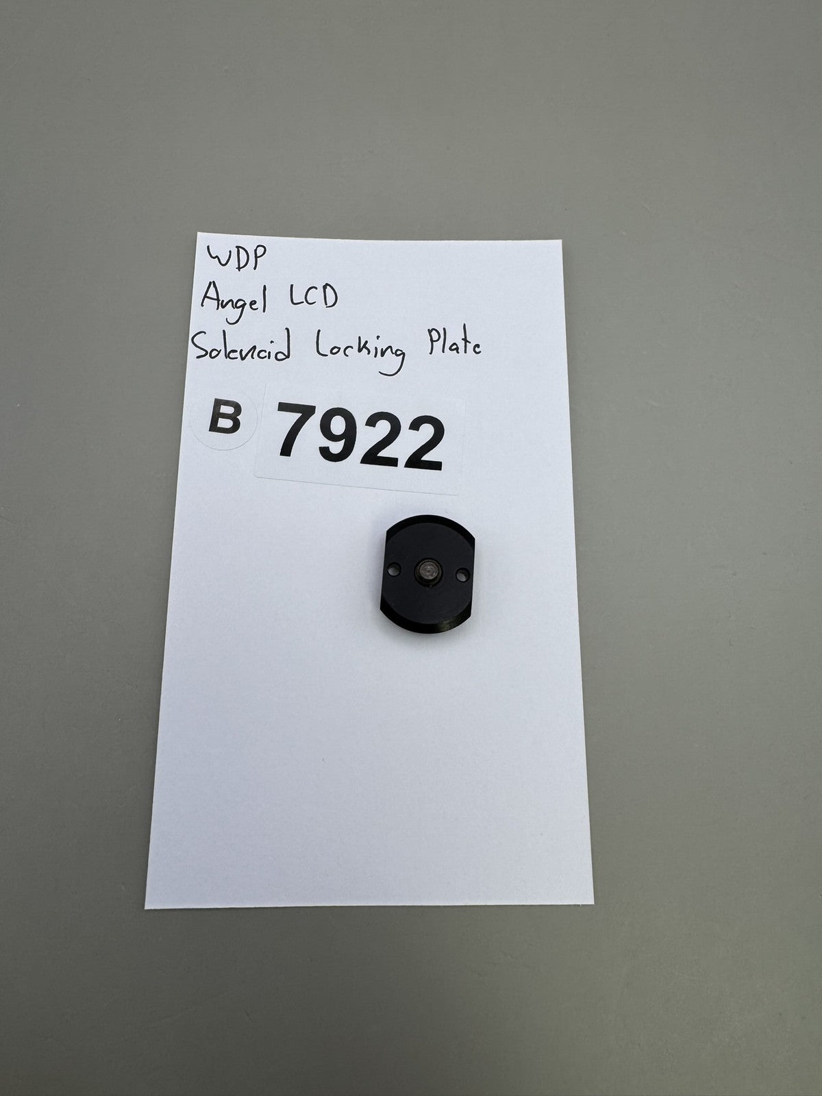 WDP Angel LCD Solenoid Locking Plate Black