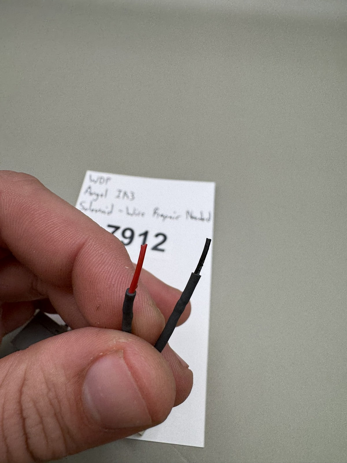 WDP Angel IR3 Solenoid White Wire Repair Needed