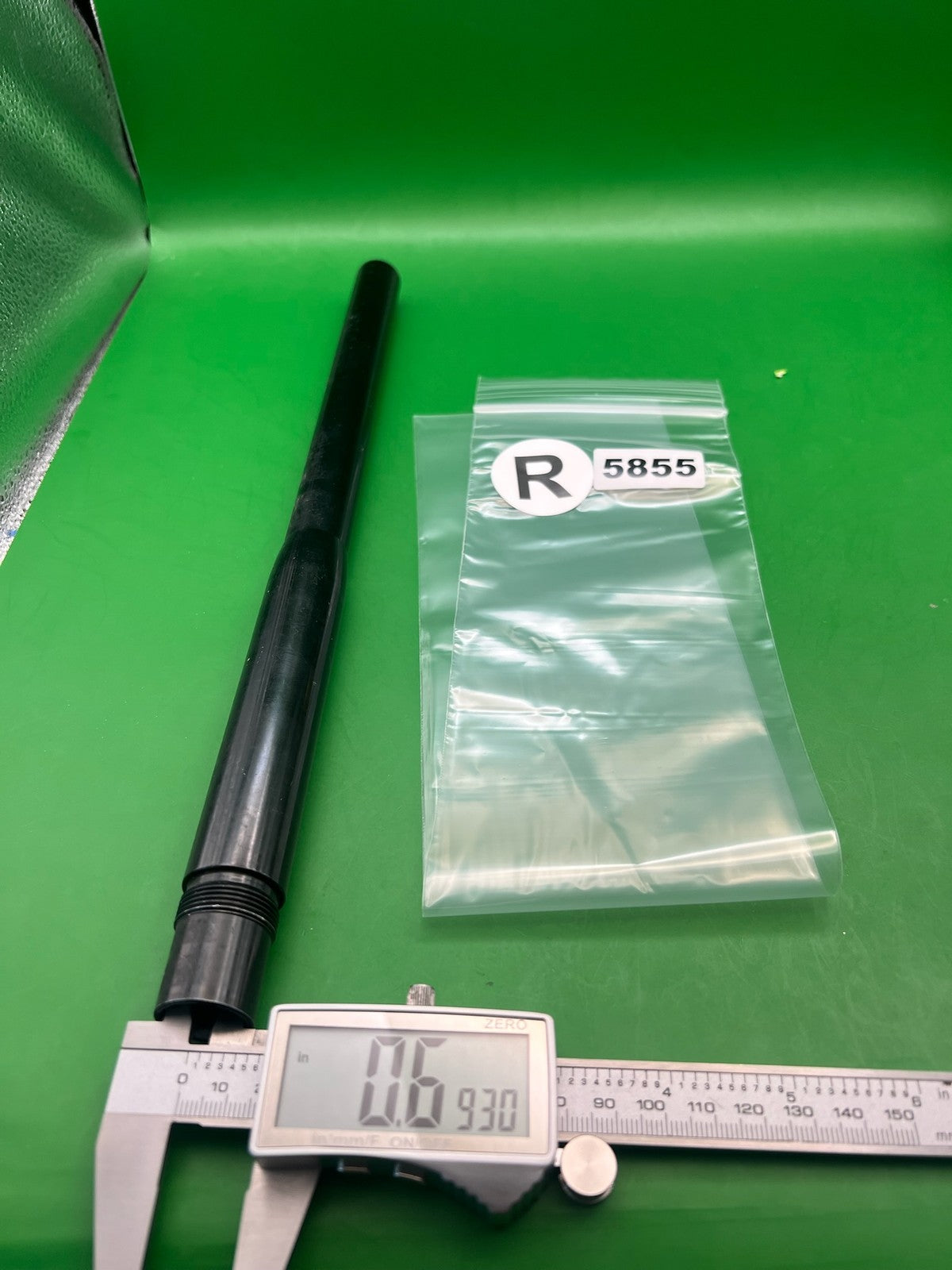Autococker Matrix Barrel 14" .693 Black - used paintball barrel - black