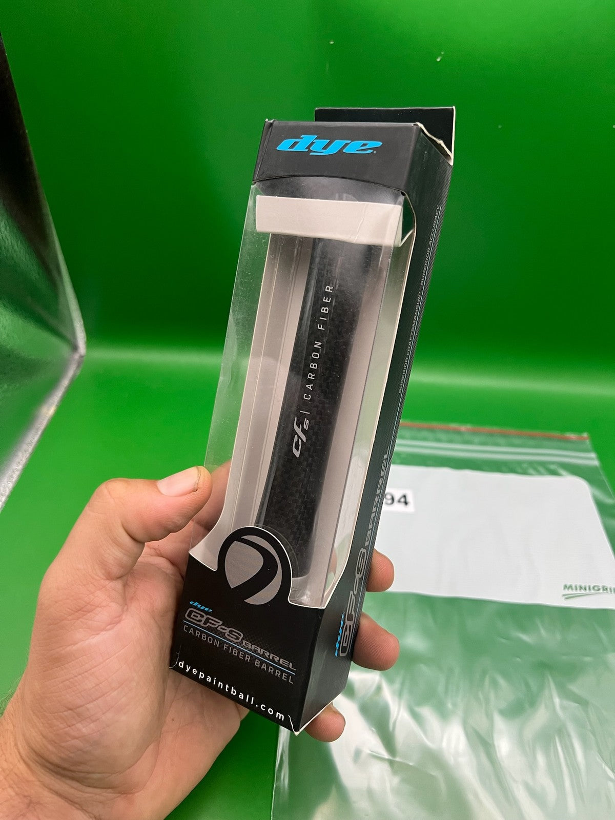 Dye CF-S Carbon Fiber Barrel Back .680 Bore Autococker AC Thread Black NOS